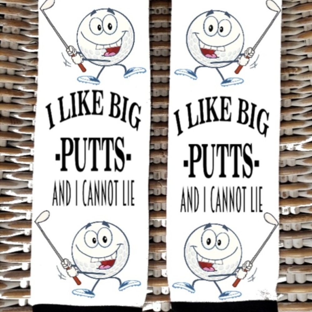 Adult Dress Ankle Socks I Like Big Putts. Golf